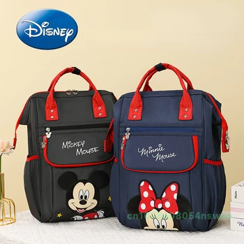 Disney Mickey original diaper bag backpack luxury brand cartoon cute baby bag multi-function large capacity diaper bag