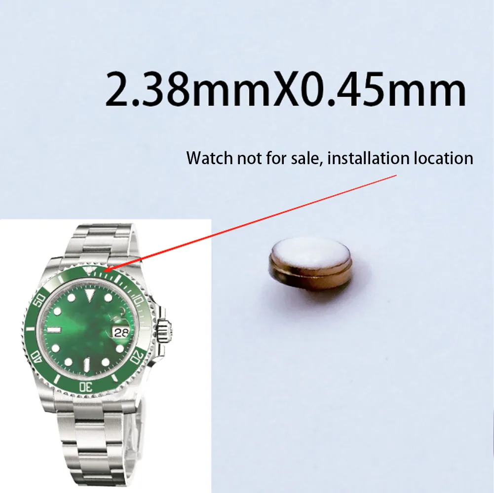 إكسسوارات الساعة متوافقة مع الخرز المضيء من الأحجار الكريمة Rlx والخرز المضيء وحلقة خارجية وخرز مضيء