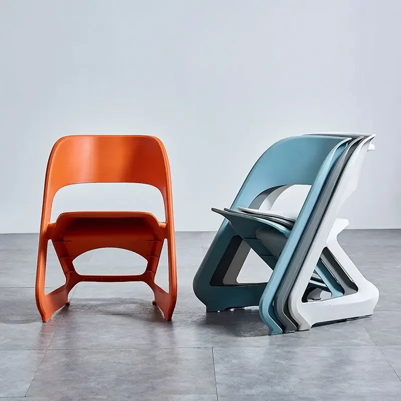 

Creative Industrial Style Dining Chair Environmental Protection Plastic Material Geometric Art Modelling Leisure Stool Furniture