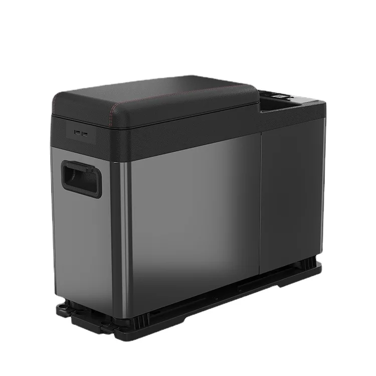 CF8 colorful Individual Mini Car Fridge DC 12V for centre armrest in car truck refrigerator with built in battery