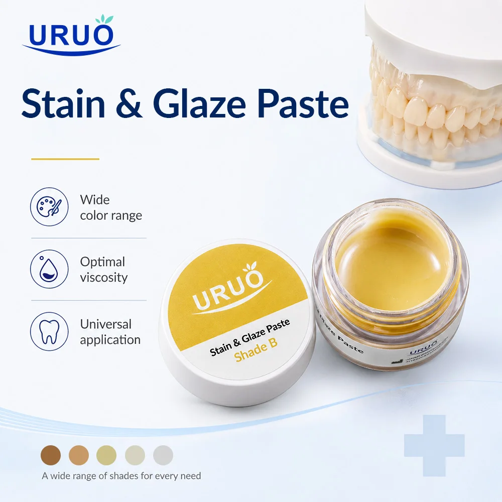 

Dental Materials Staini & Glaze Paste Muilt-color Paste Low Temperature Fluorescent Full Zircon, Copings, PFM, Glass ceramics 4g