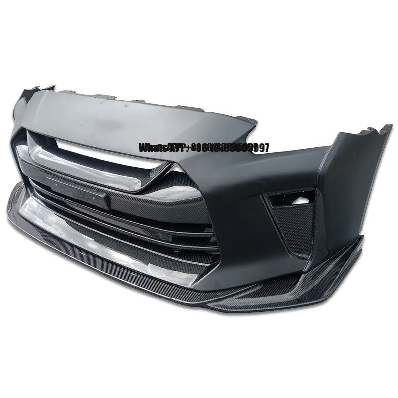 

ПЕРЕДНИЙ БАМПЕР ИЗ КАРБОНА В СТИЛЕ TOP SECRET V3 ДЛЯ NISSAN 17- R35 GTR