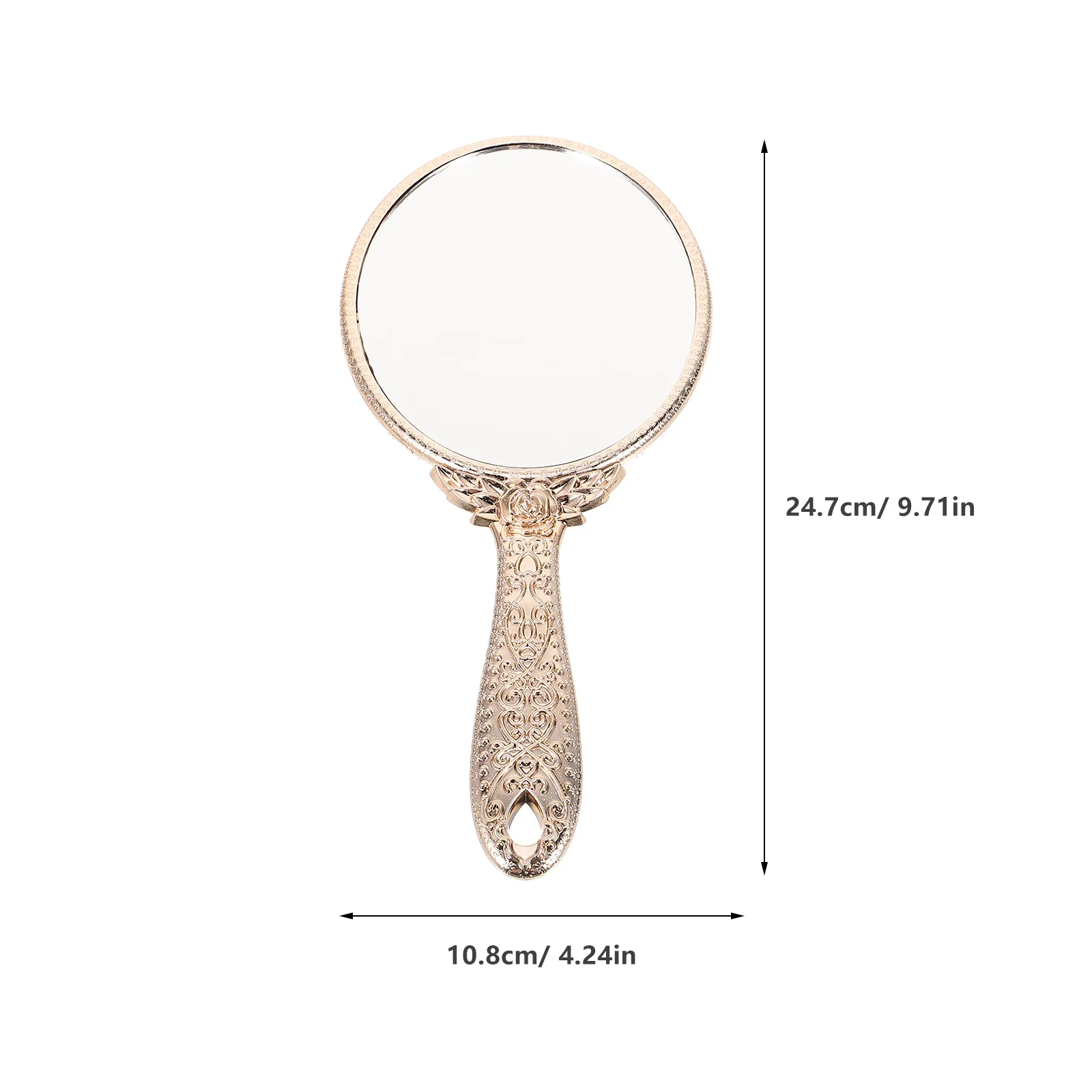 Folding Mirror Hand Vintage Mirror With Handle Handle Vintage Makeup Vanity Travel For Girls With