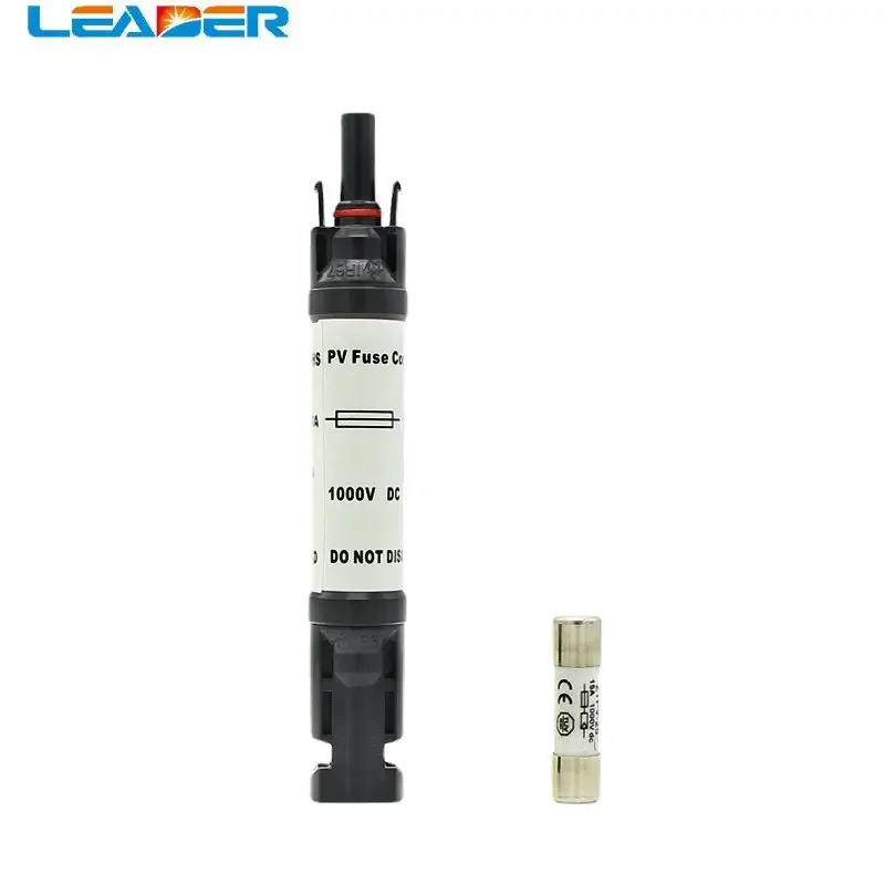 Imagem -06 - Soalr Leader-macho para Fêmea pv Fuse Holder Solar Conector de Proteção pv 10 12 15 20a Novo Atacado 50 Pcs por Lote