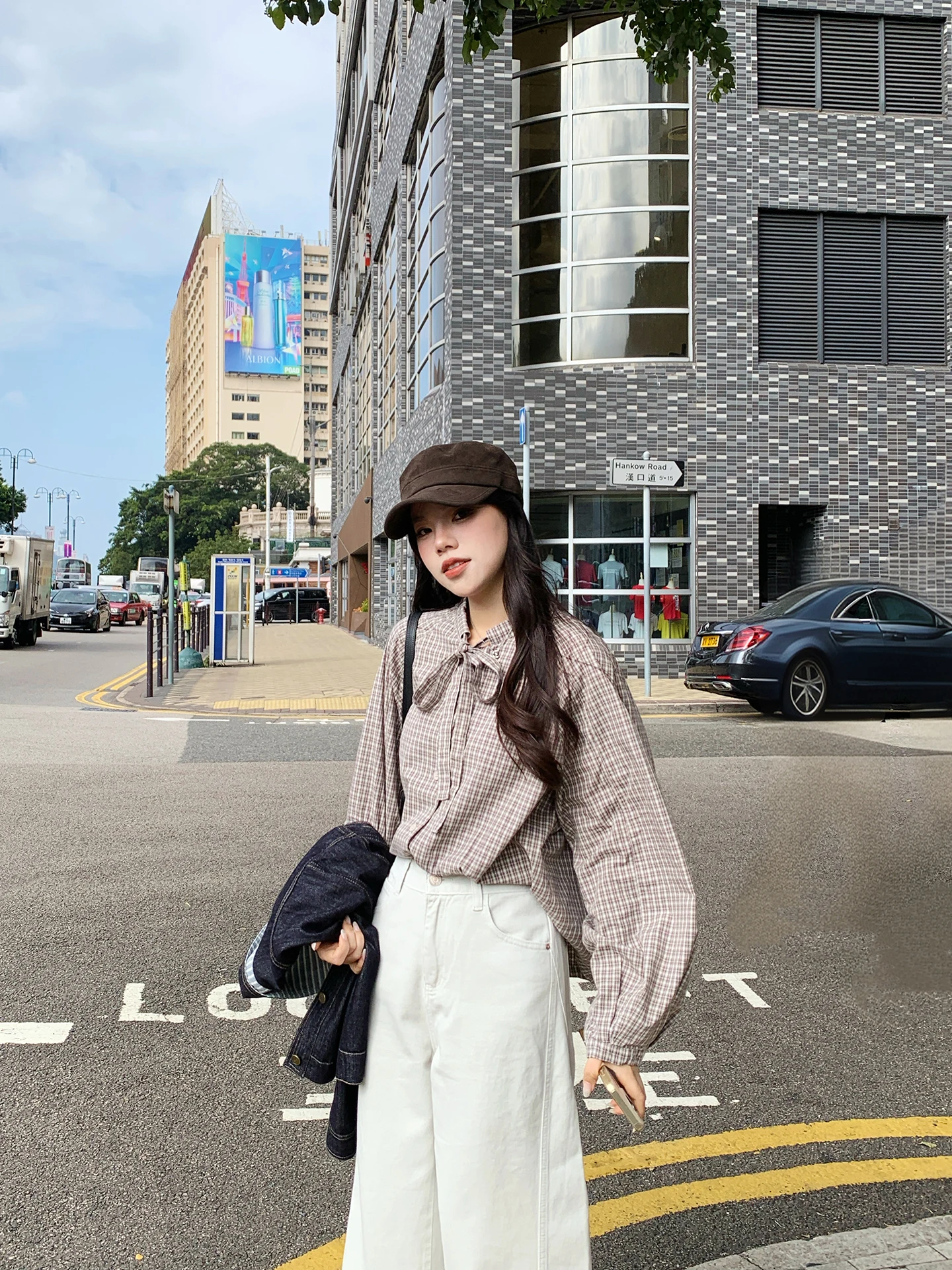 

French Sle Loose Fit irt with Belt Cotton Long Sve Floral Print Women's Comfortable Breathable Spring Season irt