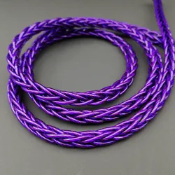8 Stand fett 264 Kern Einkristall Kupfer versilbert gemischt verdreht DIY Kopfhörer Upgrade Kabel Audio kabel od 5,0mm