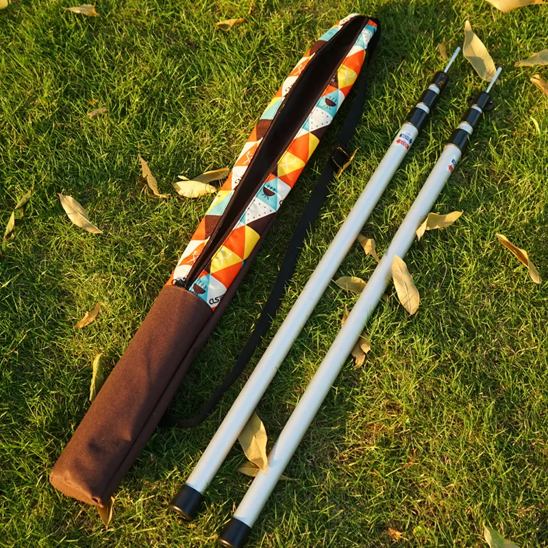 Heißer Verkauf Zelt Pole Lagerung Tasche Tragetasche für Baldachin Pole Trekking Pole Angelrute Outdoor Camping Wandern Reise Lagerung Tasche
