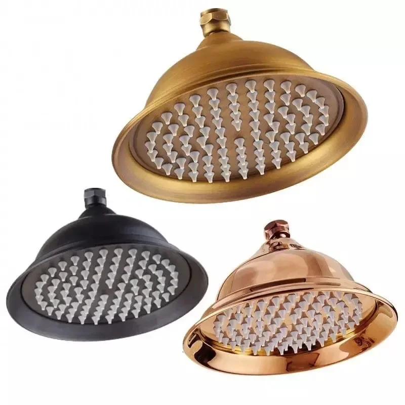 8 inch round bathroom Stainless Steel rainfall shower head high Pressure Waterfall Shower Heads