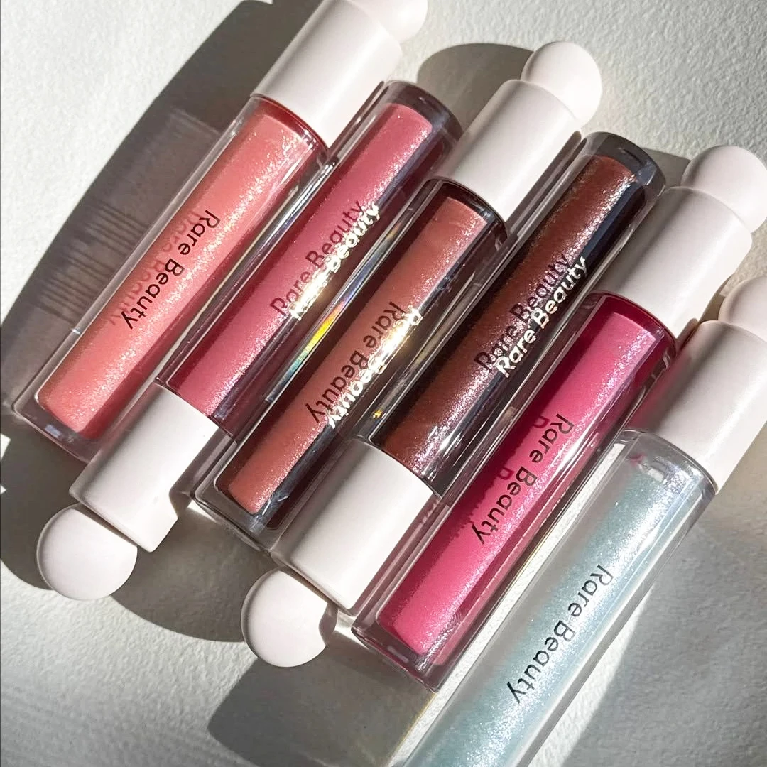 レアビューティー ポジティブライト ルミナイジング リップグロス メイクアップ シャイン グリッターのようなシアーグロス 保湿メイクアップ リップスティック リップバーム オイル ﻿