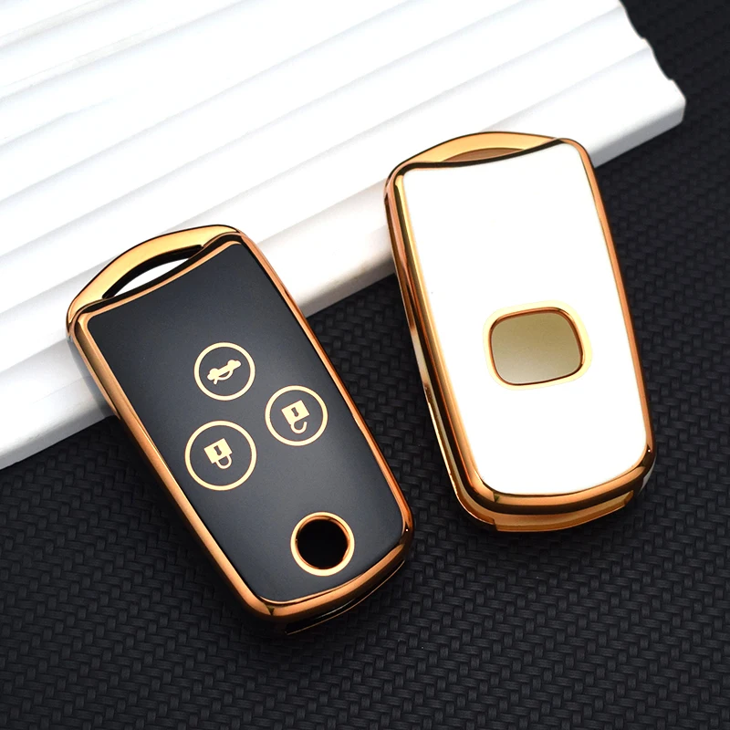 2/3 Buttons for Honda Civic IX Pilot Accord 8 CRV Jazz HRV for ACURA MDX TL TSX ZDX RSX TPU Car Key Fob Cover Keyless Key Holder