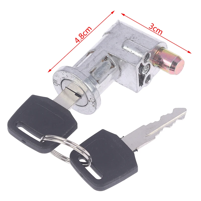 1 Set Universal Battery Chager Mini Lock with 2 keys For Motorcycle Electric Bike 1Set