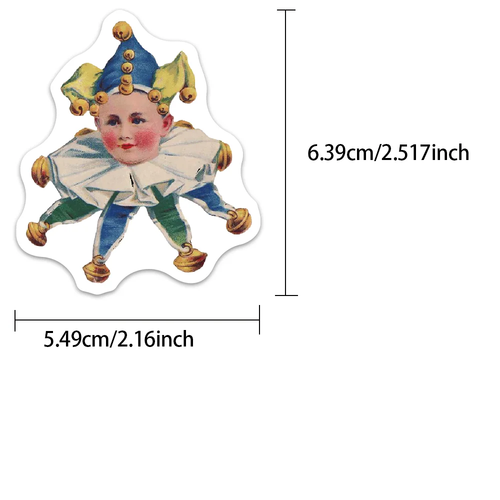 Стикеры цирковые в стиле ретро для акробатических трюков, 10/50 шт.