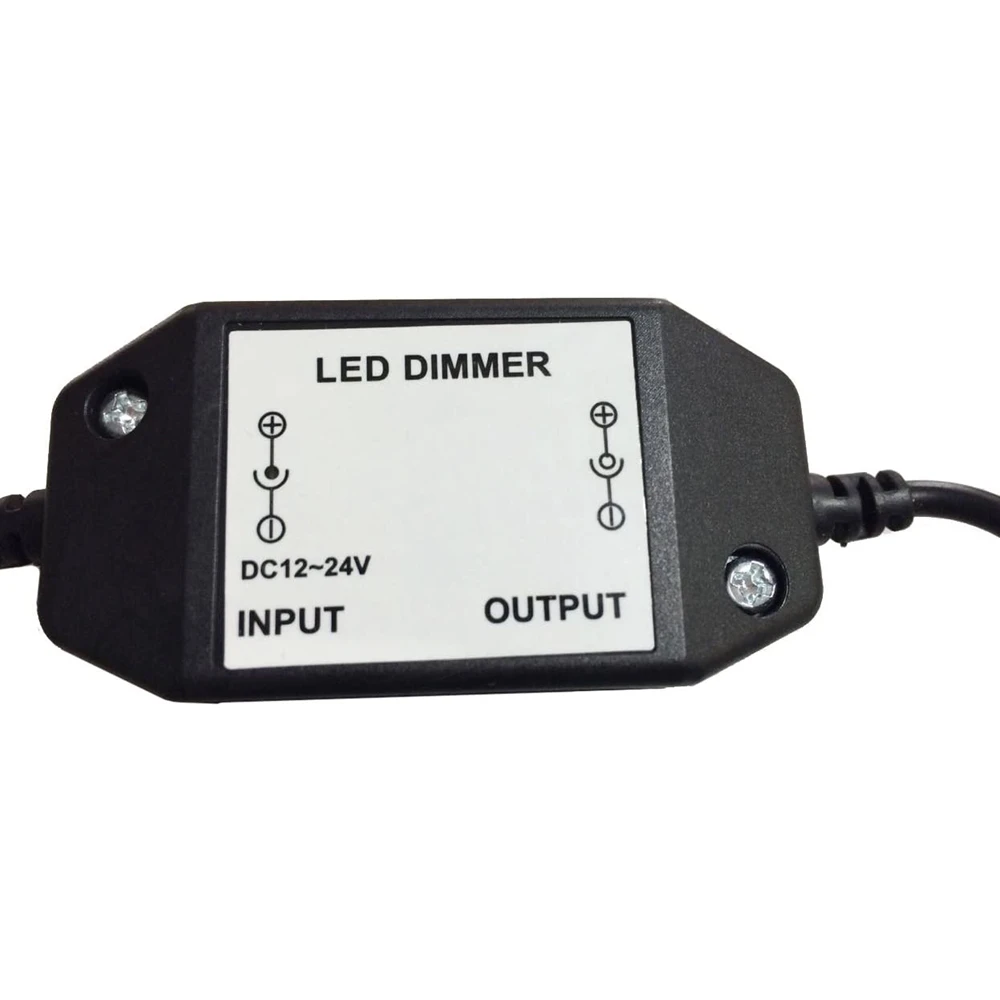 LED Dimmer Switch Brightness Adjust Controller for 3528 5050 5730 5630 Single Color Strip Light DC 12V 24V