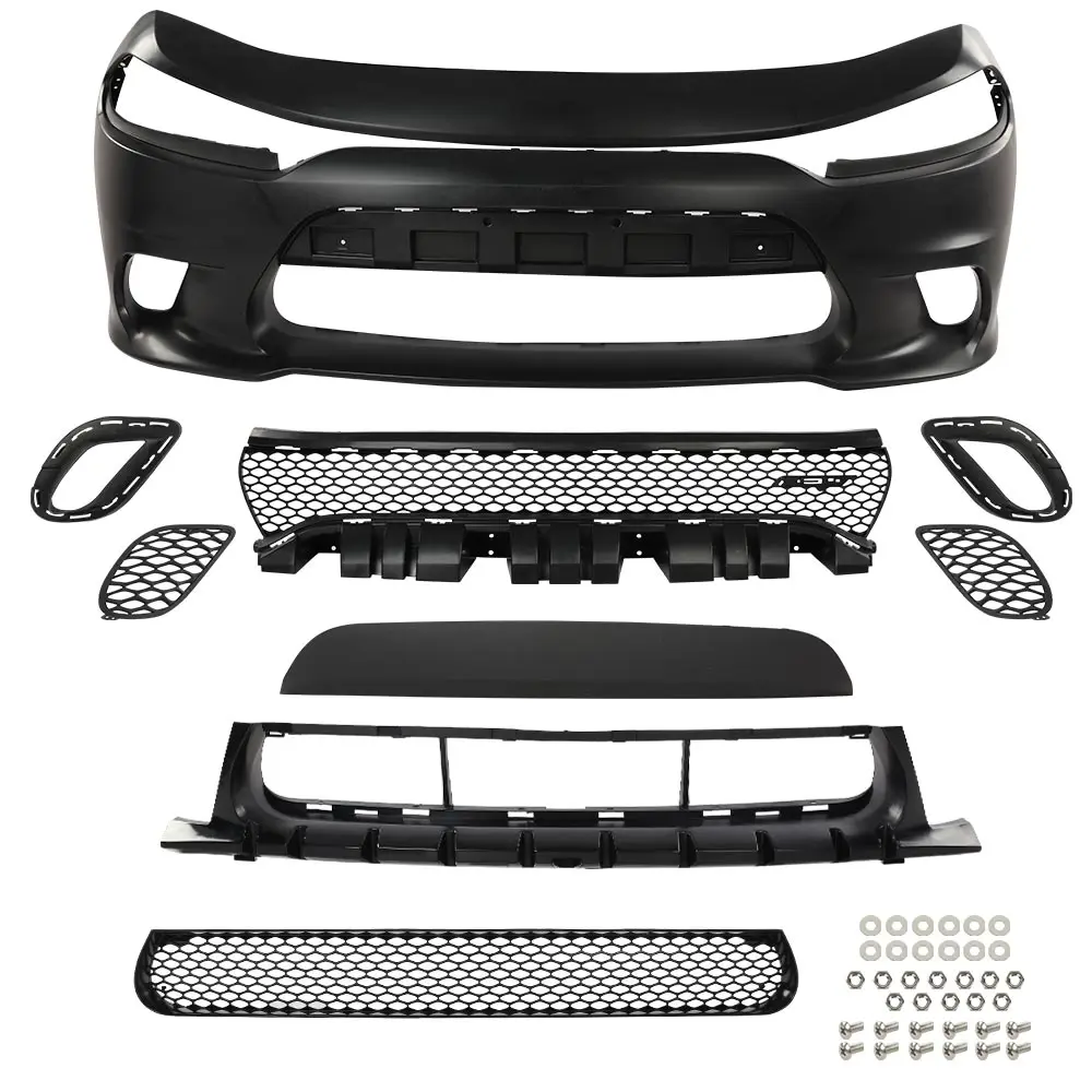 

Front Bumper Replacement Compatible with 2015-2022 Dodge Charger Srt Style Body Kit