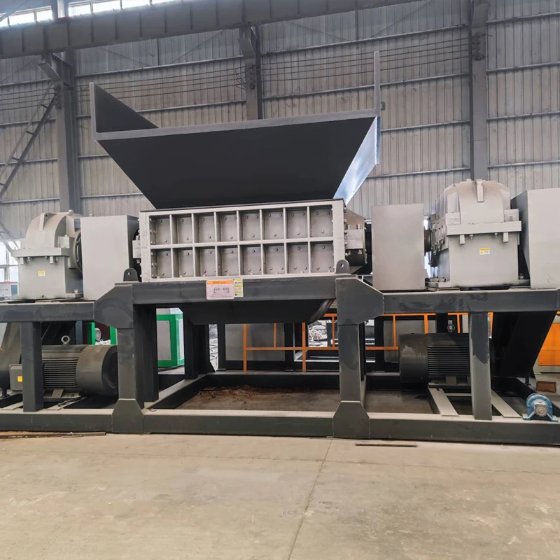 Heavy Duty Waste Shredder Double Shaft For Scrap Rubber Fabric Copper Cable Plastic Coconut Husk Metal Wood Shredder Machine