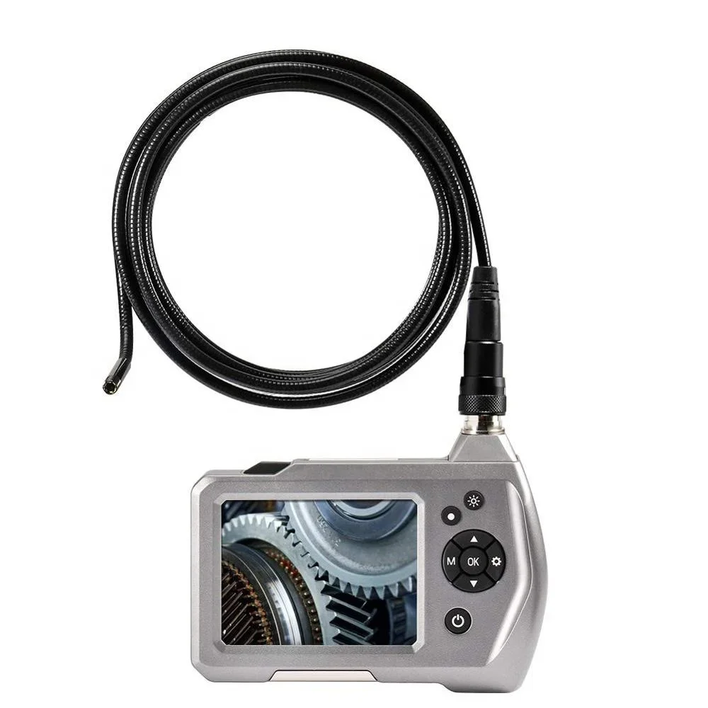 3.5 inch LCD Screen HD Flexible Industrial Digital Endoscope Borescope Inspection with 5.5mm Waterproof Snake