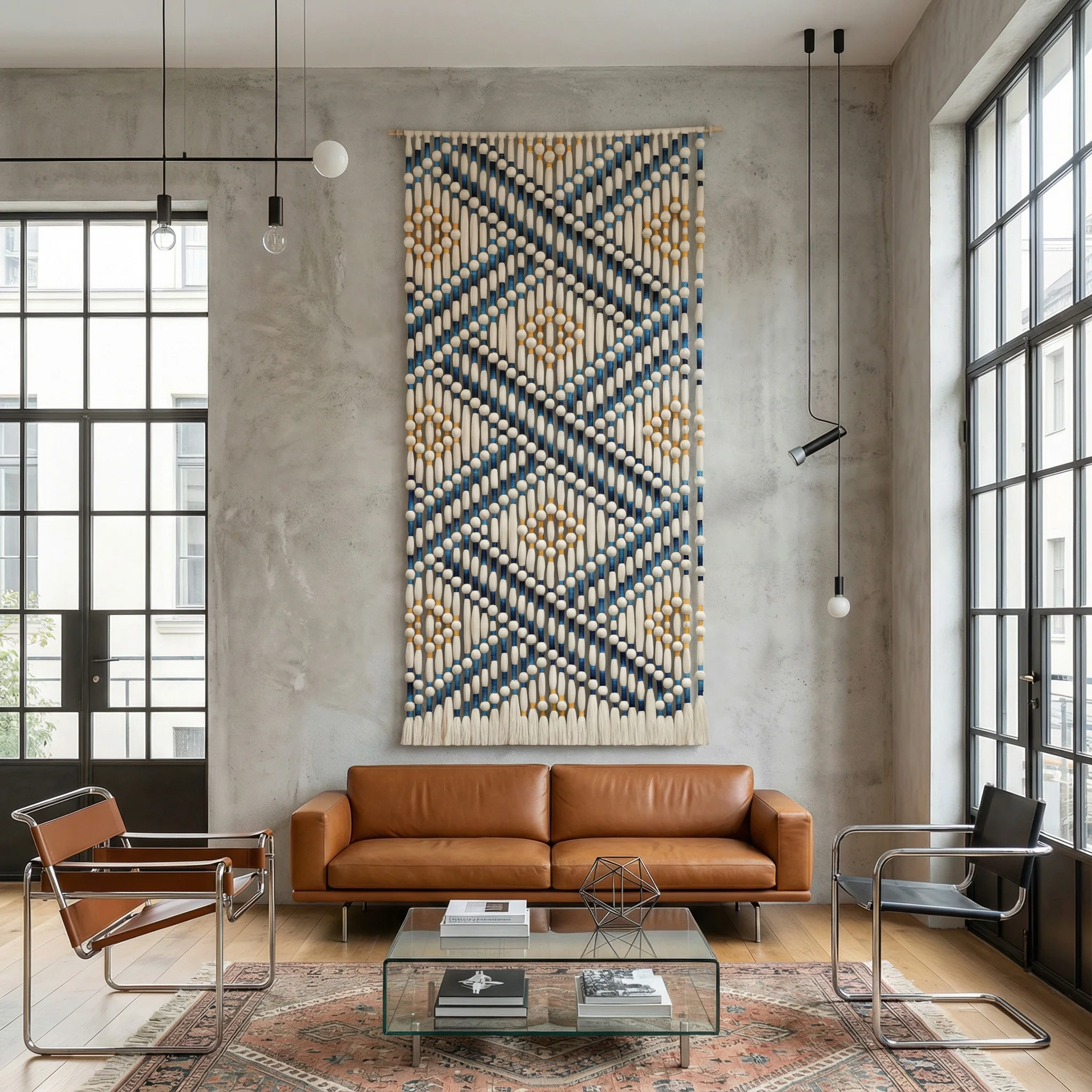 #￥Textured Natural Textile Home Decor Geometric Shapes Contemporary Bauhaus Style for Living Room Restaurant Wedding Decorations