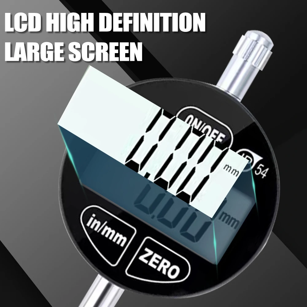 High Precision IP54 Waterproof Electronic Digital Dial Indicator 0.01mm Dial Indicator 0-12.7mm 0-25.4mm Measure Tool
