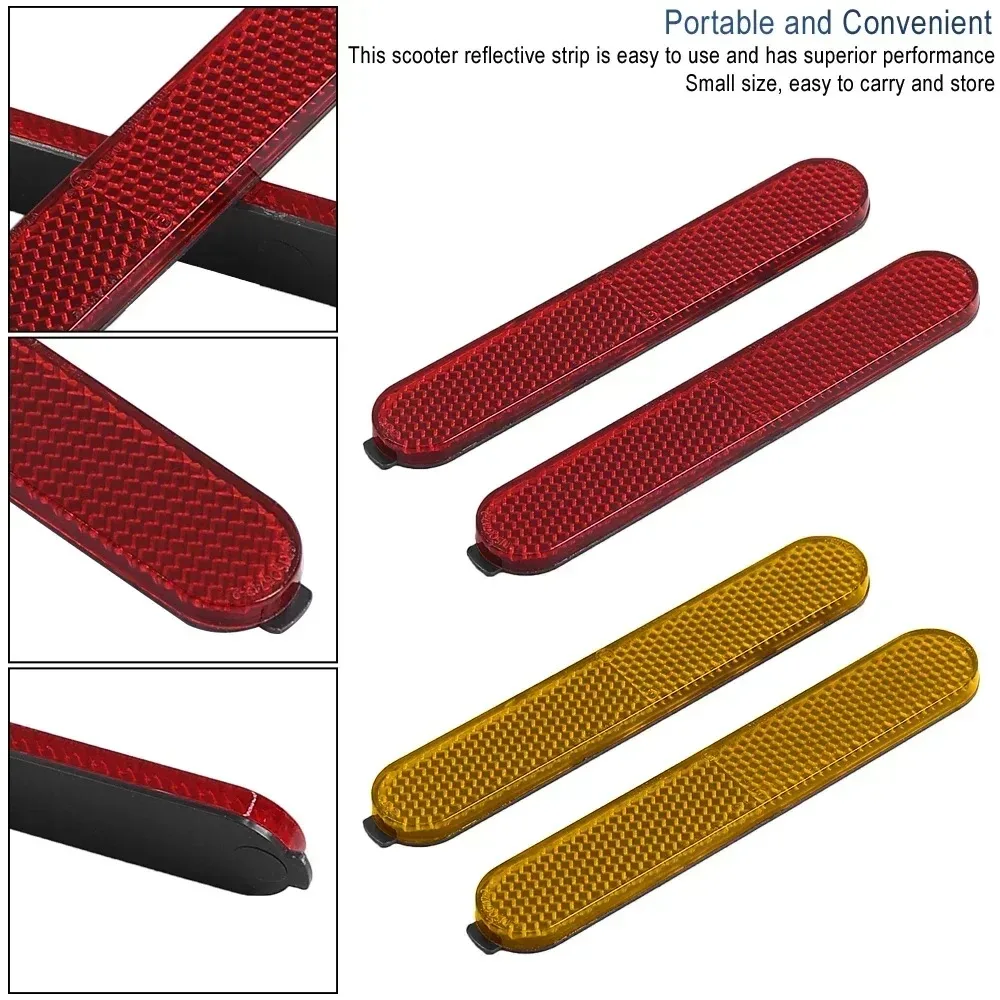 Rear Wheel Hub Cover Reflective Strip for Xiaomi 4 Pro 1 Gen Electric Scooter Safety Reflector Protective Decoration Shell