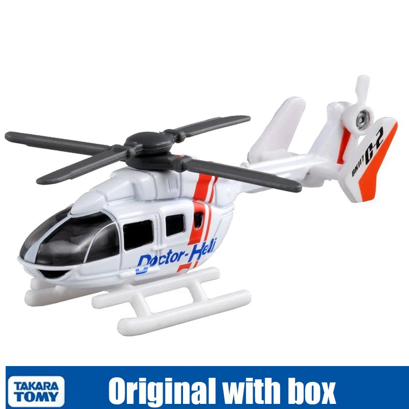 NO.97 Model 801139 Takara Tomy Tomica Medical Emergency Helicopter Simulation Diecast Alloy Aircraft Model Toys Sold By Hehepopo