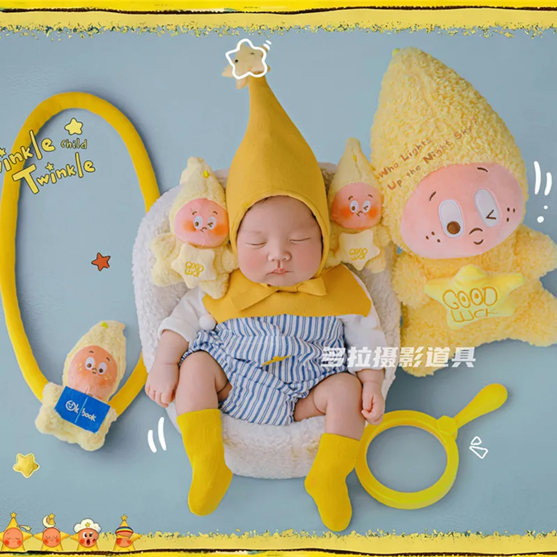 

❤️ Одежда для фотосъемки новорожденных, шапка + комбинезон + шарф + носки, 4 шт./компл., аксессуары для студийной детской фотосъемки, одежда, наряды, фотография