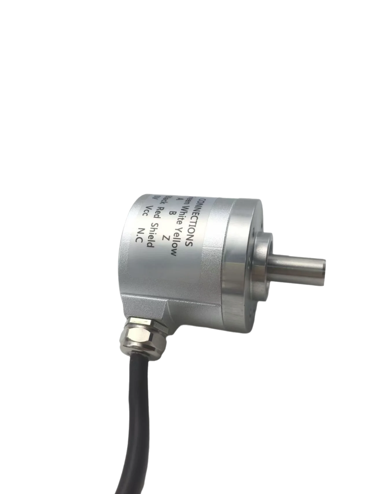 WISC3808-001G-360BZ-5-30CP  Waterproof Encoder, OD:38mm, Shaft:8mm, Cable Lead Out at Side