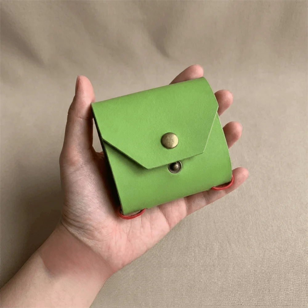 Convenient Solid Color Cash Wrap Wallet Multifunction Lightweight Money Holder Leather With Clasp Pocket Wallet Traveling