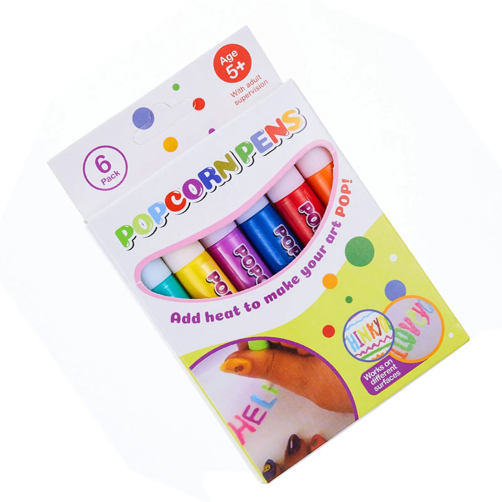 Bolígrafos de colores 3D para niños y estudiantes, bolígrafos de dibujo de pintura hinchada de colores divertidos, juguetes de papelería escolar, regalos