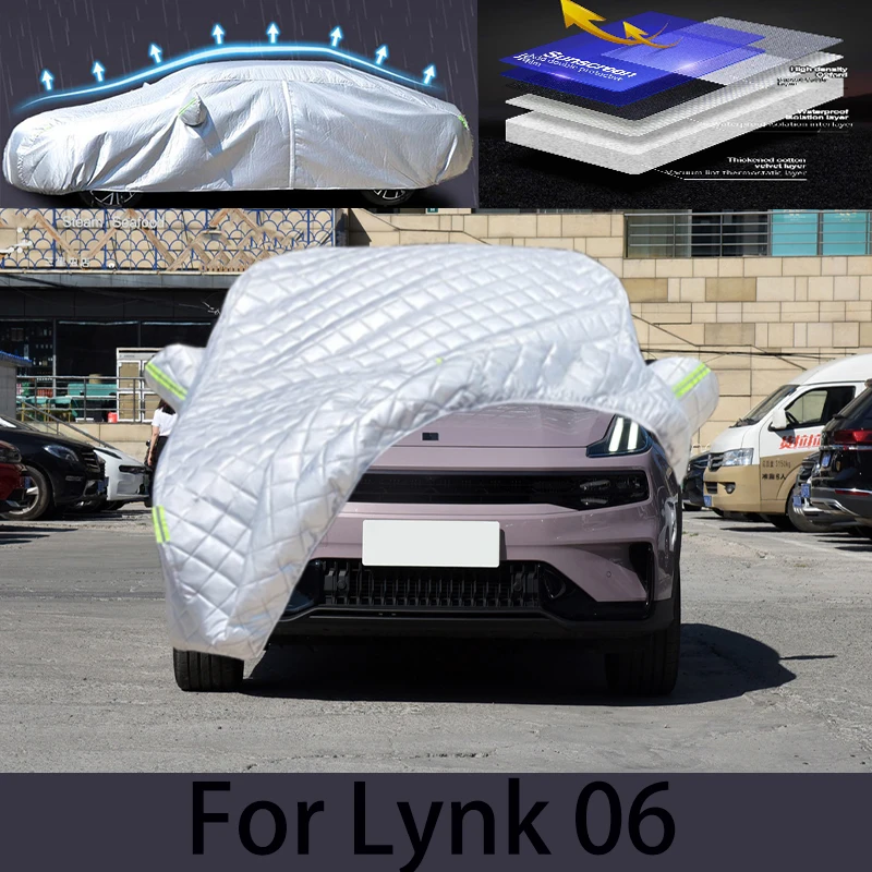 

For Lynk 06 Car hail protection cover Auto rain protection scratch protection paint peeling protection car clothing