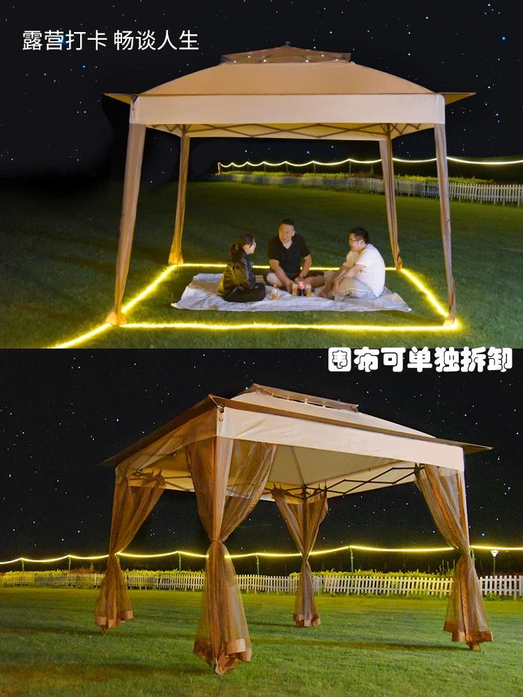 Sunshade, Canopy, Canopy, Courtyard Camping, Large Umbrella, Four Corner Folding, Telescopic Tent