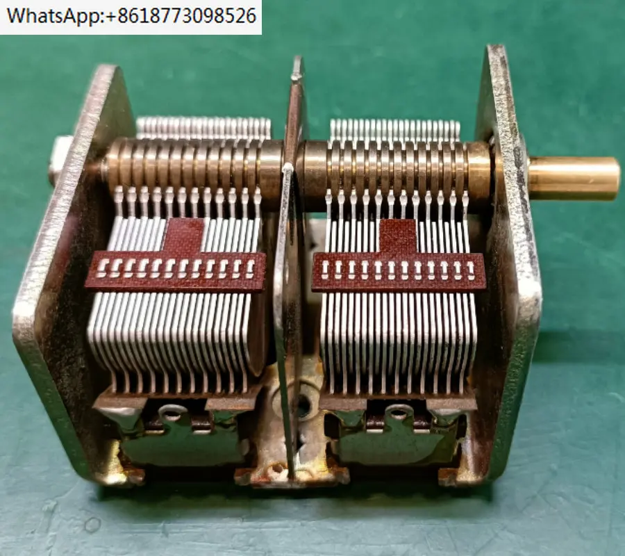 Second Hand Cb-2-365 Air Medium Dual Variable Capacitor Mineral Radio Electronic DIY