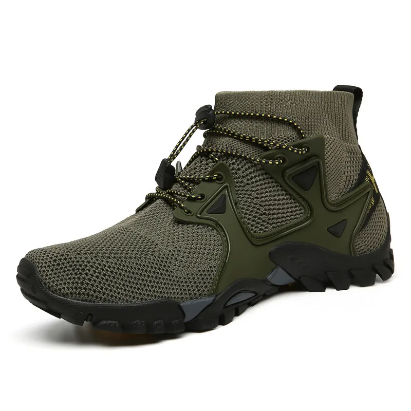 Summer Casual Shoes Mesh Breathable Men's Sneakers Outdoor Slip-On Men's Shoes Lightweight Men's Wading Shoes Hot Sale