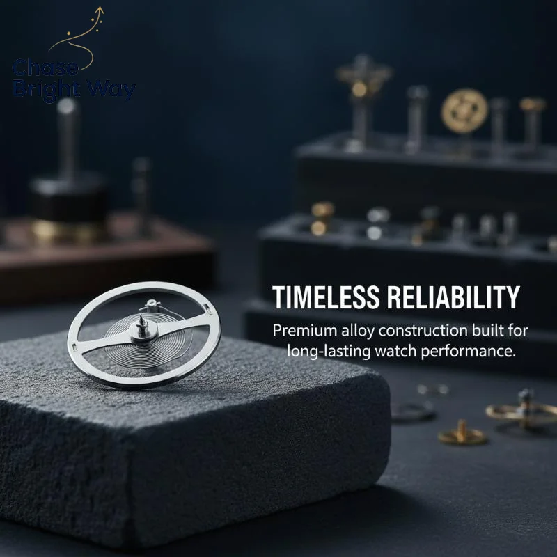 High Precision 7009A Mechanical Watch Balance Wheel With Hairspring Full Swing Accessory For Skilled Watchmakers