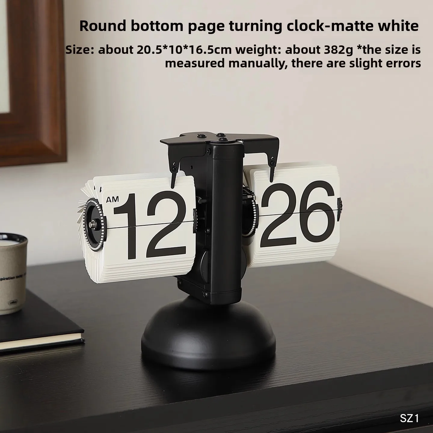 Luxury Auto-Flip Clock - Retro Mechanical Desk Decor with Digital Display, Silent & Stylish for Home/Office, Perfect Gift Idea!