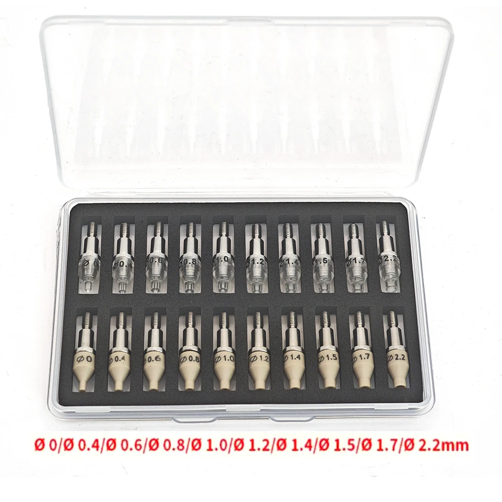20pcs Watch Hands Fitting Setting Presser Pusher Setter PEEK &Steel Watch Needle Holder Watch Repair Tool for Watchmakers