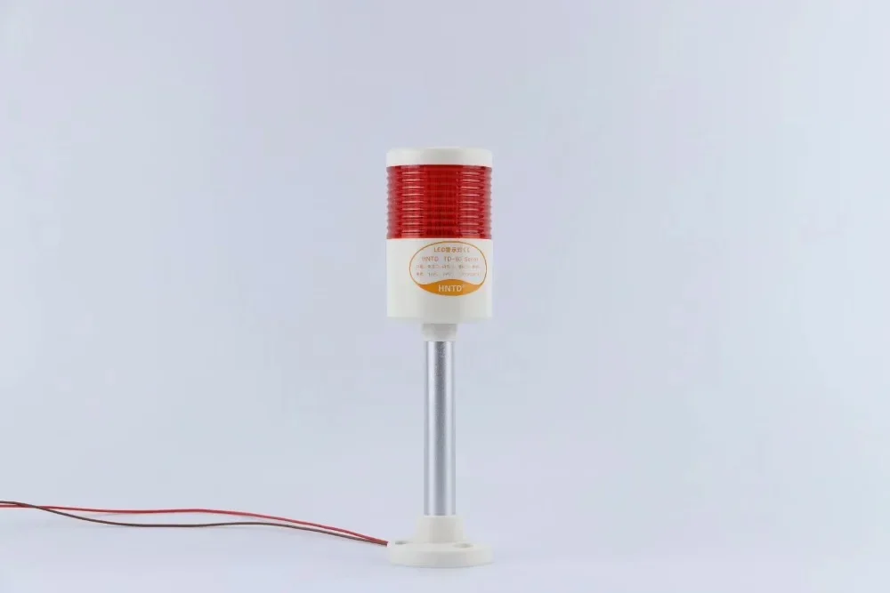 D60 24V OftenBright Industrial Signal Tower Safety Stack Alarm Warning Lamp Multilayer Rod Type With buzzer For CNC Machines