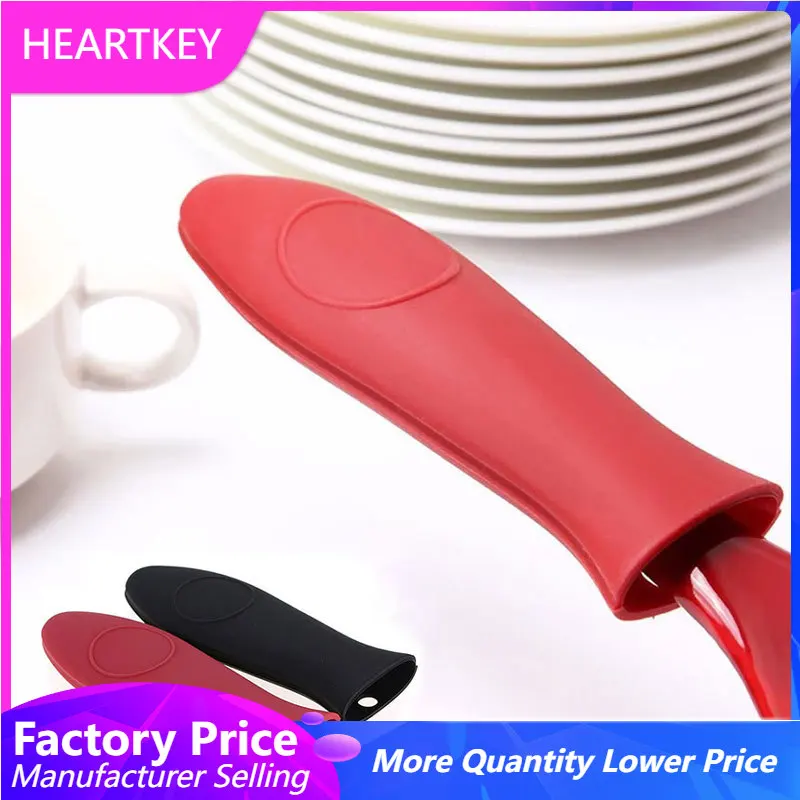 Pot Handle Cover Anti-scald Silicone Handle Holder Skillets Pans Grip Sleeve Pots Pans Handle Parts Kitchen Accessories