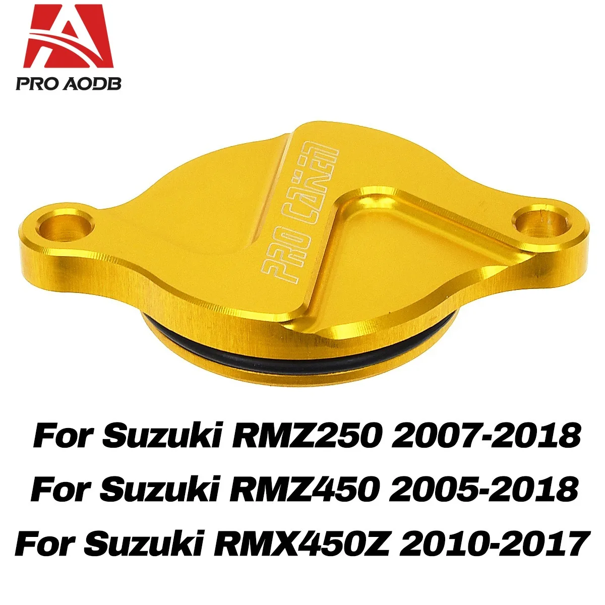 Motocross CNC Engine Oil Filter Cover Cap For Suzuki RMZ250 2007-2018 RMZ450 2005-2018 RMX450Z 2010-2017 RMZ RMX 250 450 parts view 4