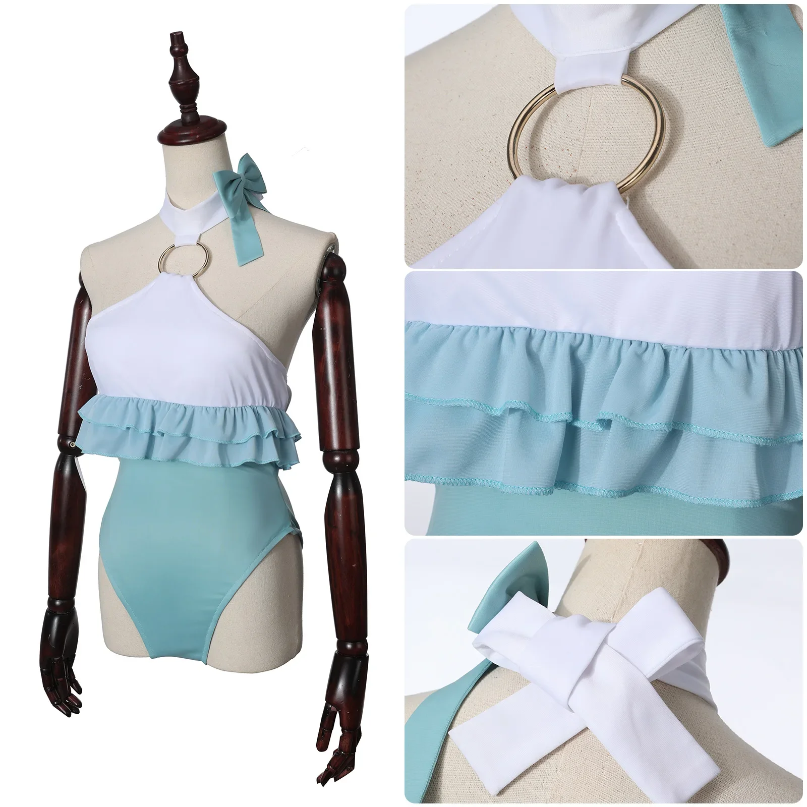 2026 Halloween Party Exotic Sailor Clothes Space Ereshkigal Swimsuit Cosplay Costume Bodysuit Headdress for Women Girls Summer
