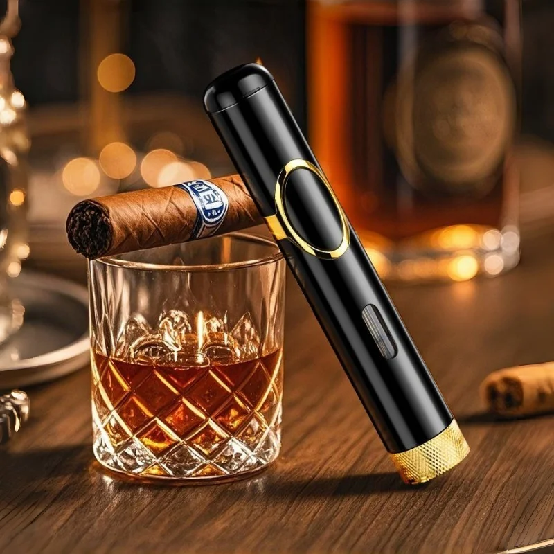 

Тип ручки ветрозащитная зажигалка для сигар многофункциональный держатель для сигар перфоратор воспламенитель персонализированная надувная зажигалка мужской инструмент для курения