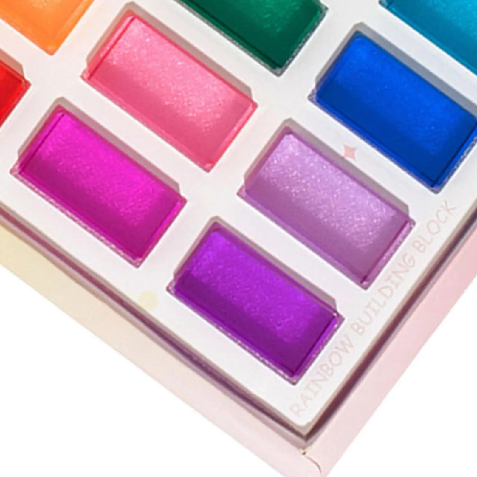 Acrylic Block Learn Color Crystal Cube for Girls 3~6 Years Olds Kids 15Pcs