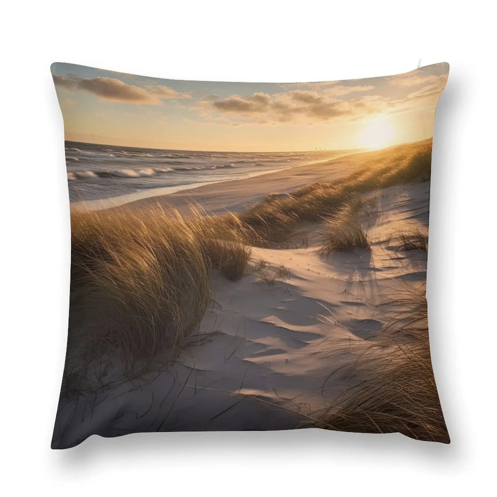 Beautiful stand on the Baltic Sea Throw Pillow Sofa Pillow Cover Sofa Covers Cushion Cover Set pillow