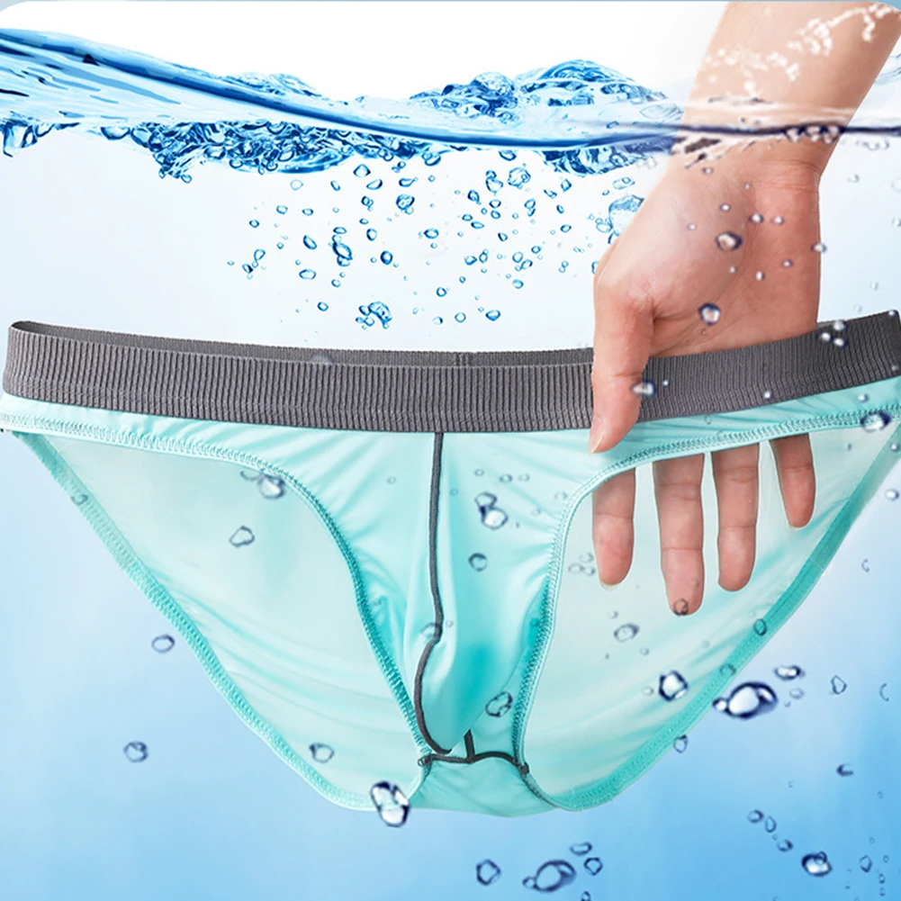

Sleep Bottoms Daily Knickers Men's Sexy Low Waist Panties Gay Sissy Pouch Underwear Man Breathable Underpants Comfort Briefs