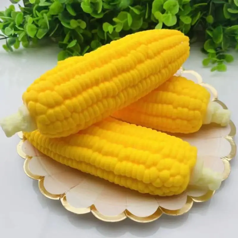 Simulated Corn Decompression Toys Soft 3D Stick Mochi Cute Finger Squishy Toys Anti Stress Fidget Toy Kids Family Birthday Gifts