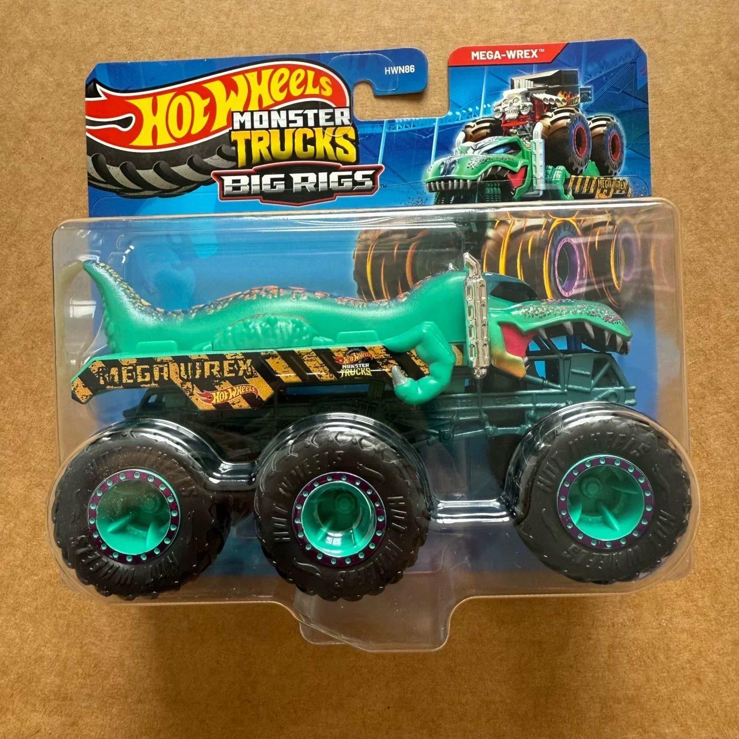 In Stock Hot Wheels HWN86 Monster Trucks Big Rigs Serise Alloy Diecast Model Large Tires Off Road Vehicle Collectible Toys Cars image 3
