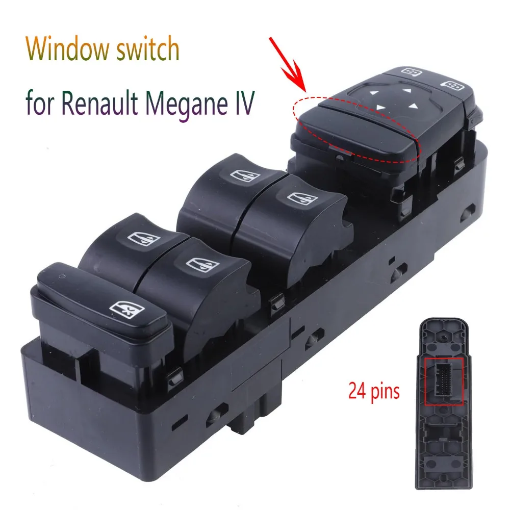 

Car Accessories for Renault Megane IV Front Left LHD Electric Power Window Control Switch Glass Lifter Button Replacemnet Parts