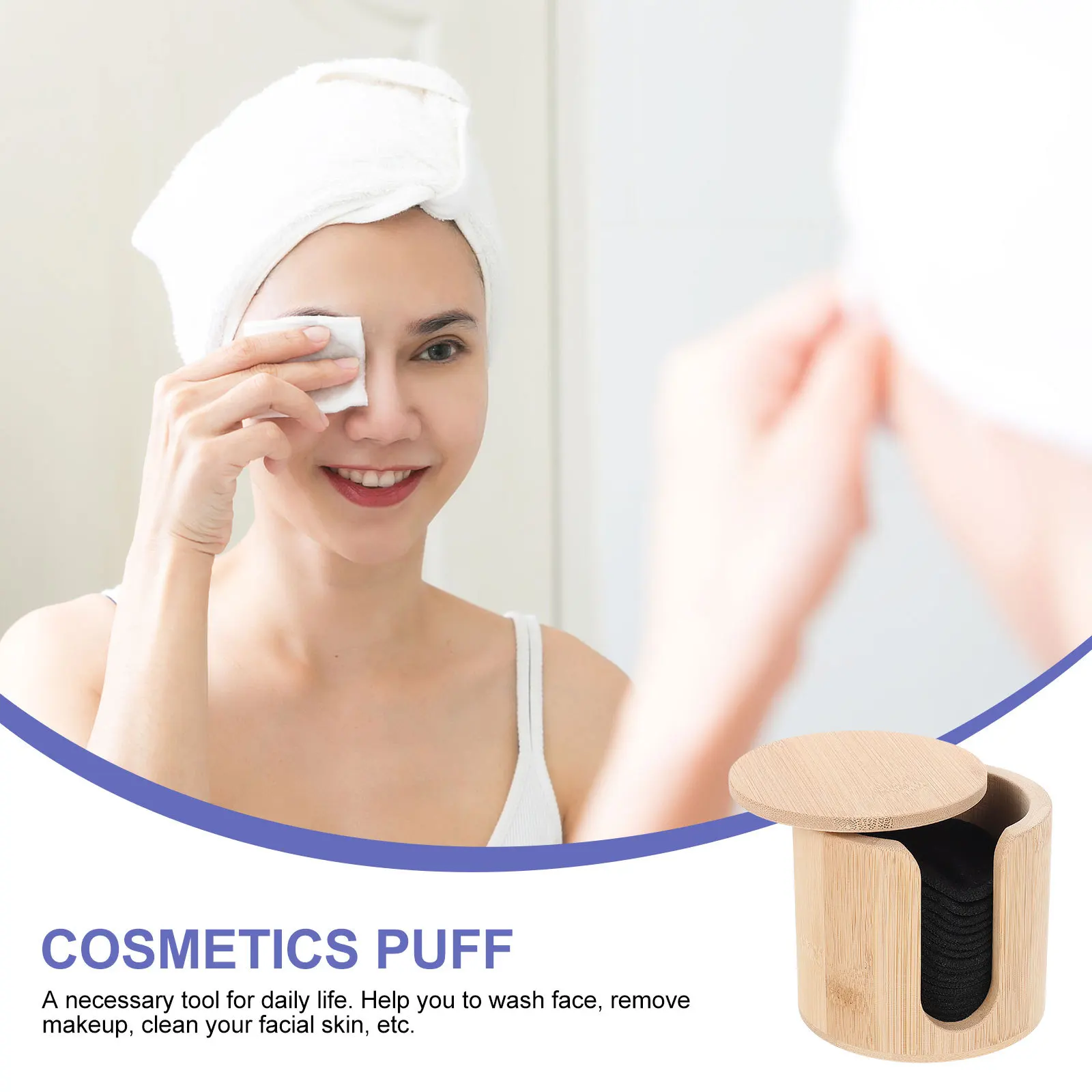 Coussinets faciaux en Fiber de bambou souple, 16 pièces, démaquillant réutilisable, respirant, nettoyage en profondeur des Pores, élimine les cellules de la peau morte, Eco