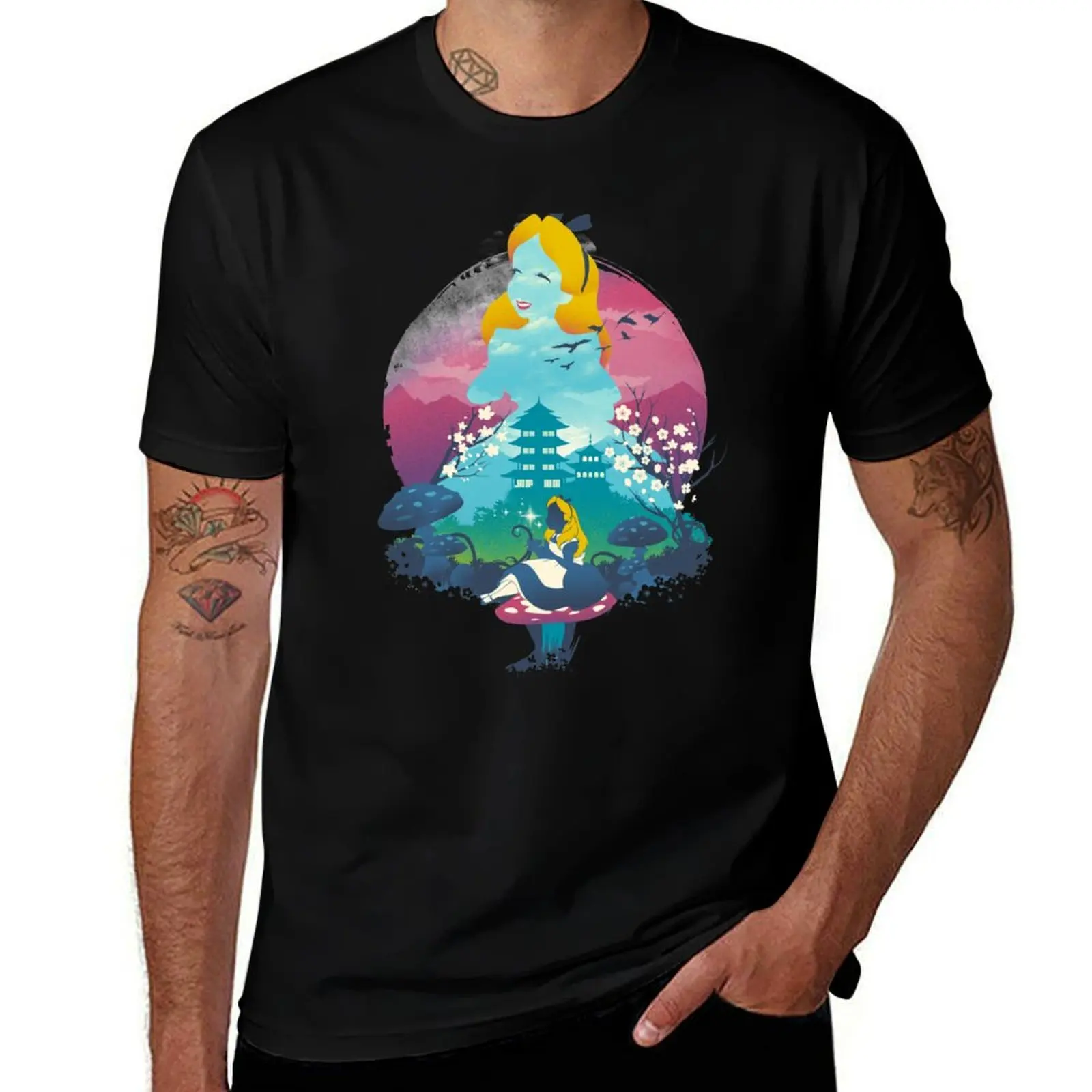 Ukiyo e Wonderland T-Shirt Holiday Outdoor T-Shirt