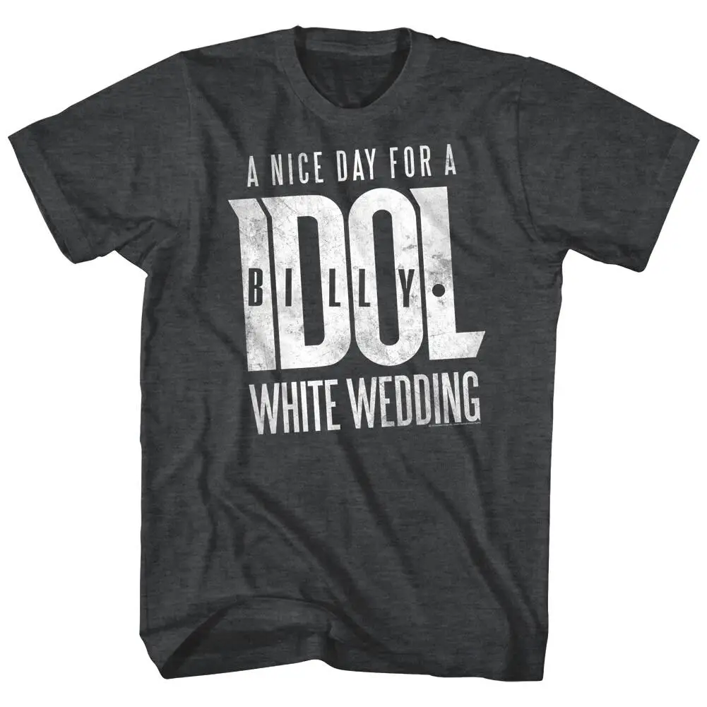 Billy Idol Nice Day For a White Wedding Men's T Shirt Punk Rock Album Tour Merch