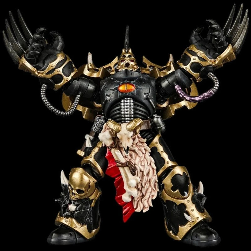 JOYTOY Warhammer 40k Chaos Space Marines Legión Negra elegido figura de acción militar articulada modelo Kit niño juguete regalo exquisito